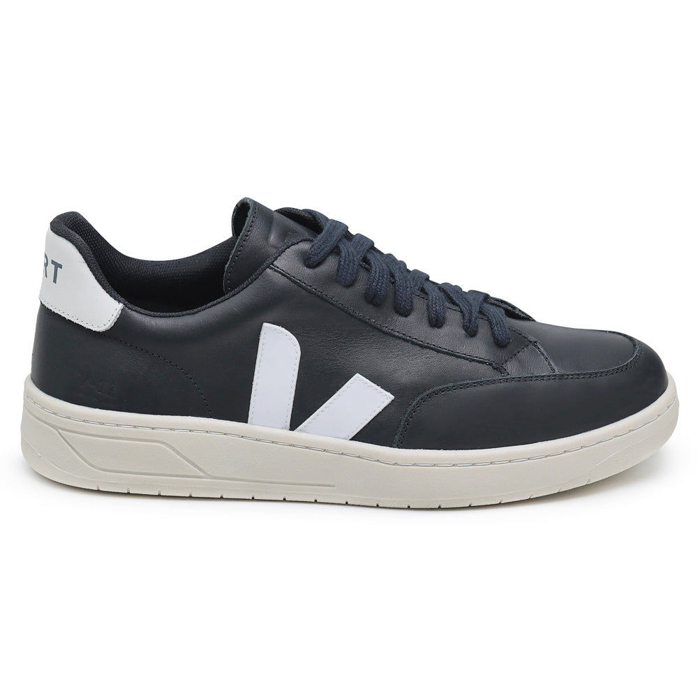 TÊNIS VERT V-12 COURO EXTRA BLACK WHITE