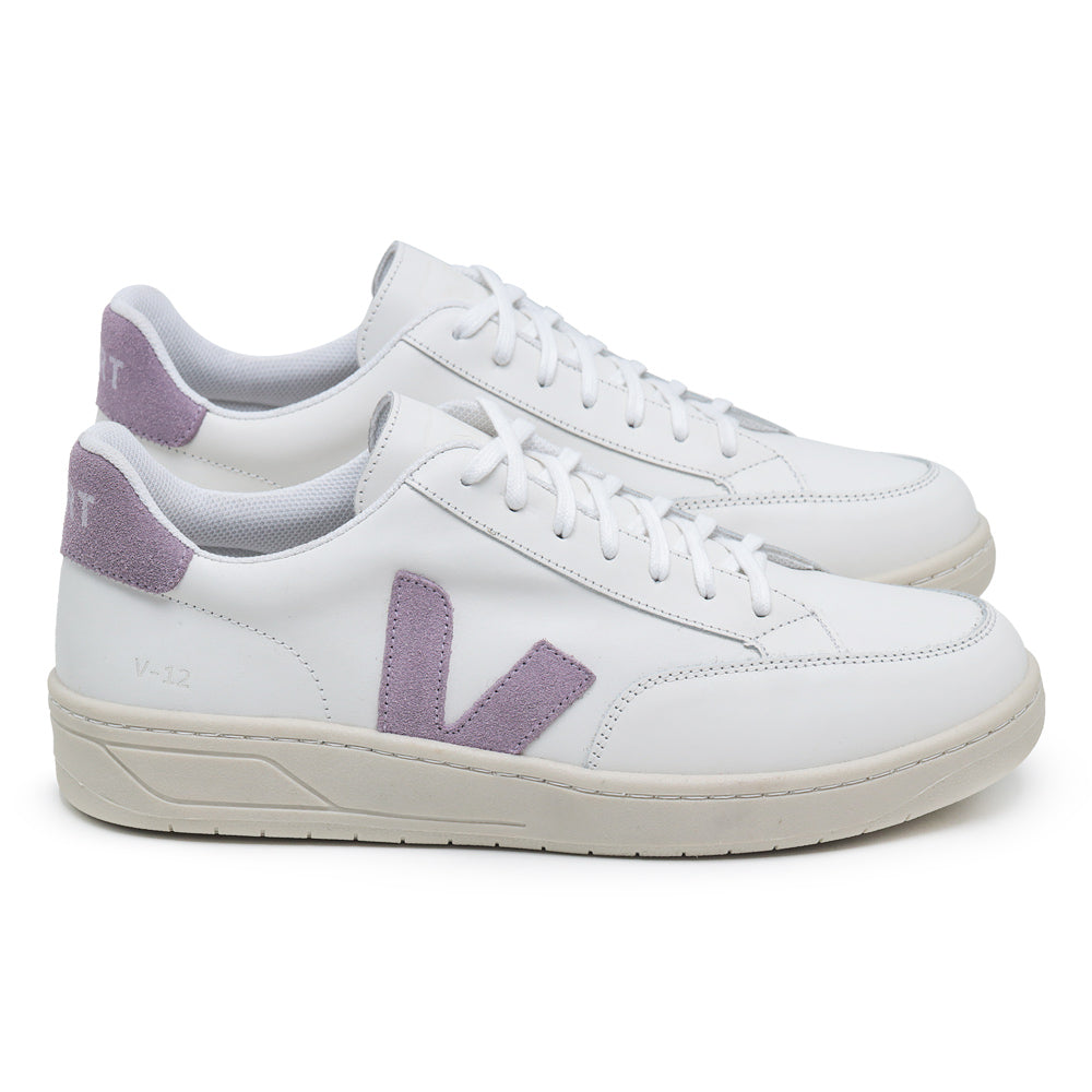 TÊNIS VERT V-12 COURO EXTRA WHITE LAVANDE