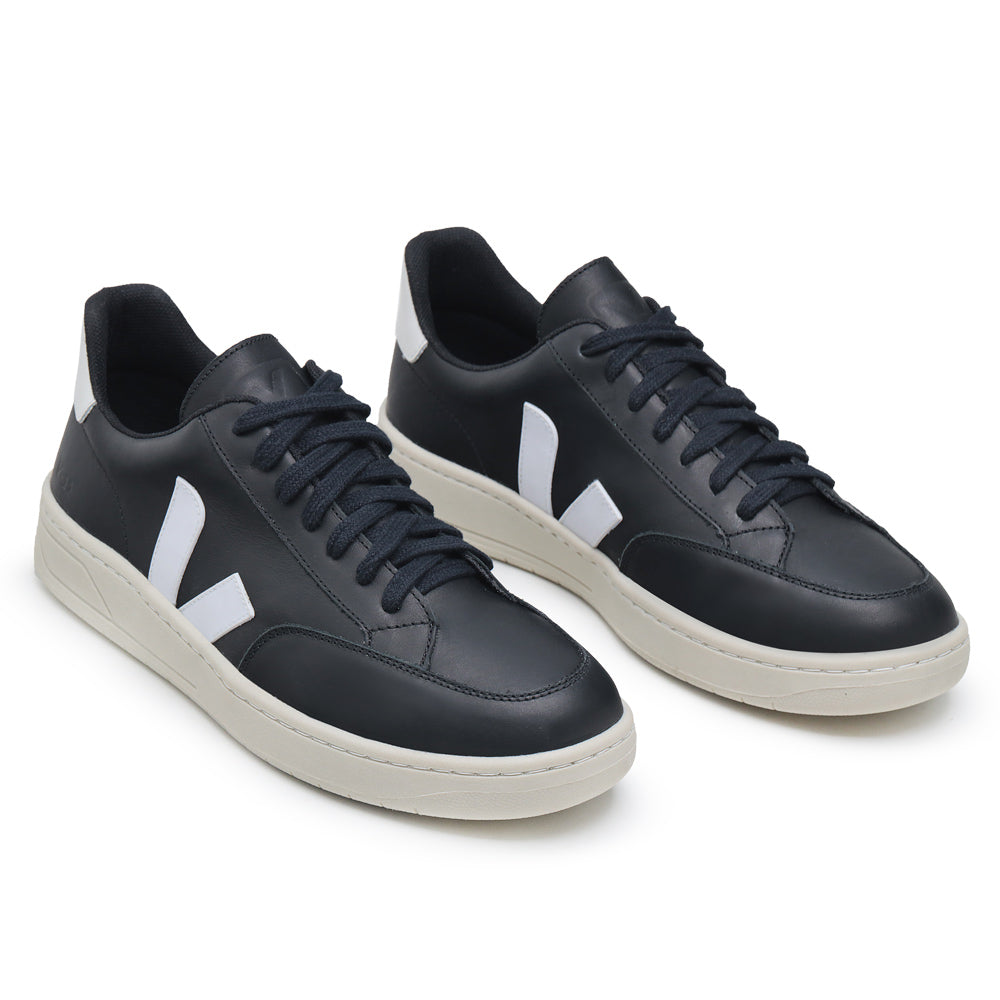 TÊNIS VERT V-12 COURO EXTRA BLACK WHITE