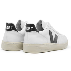 TÊNIS VERT V-10 COURO EXTRA WHITE BLACK