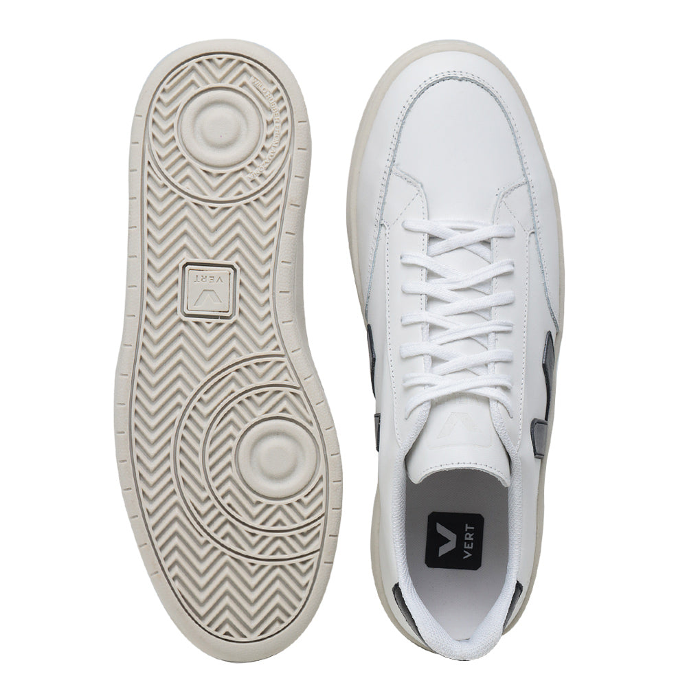 TÊNIS VERT V-12 COURO EXTRA WHITE BLACK