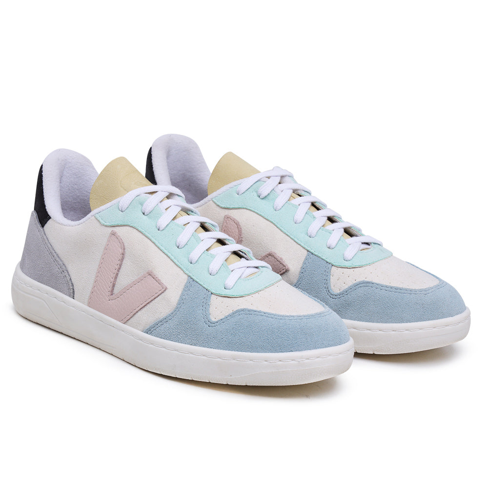 Compre 1 Leve 2 Pares V-10 Suede Multico Natural e V-12 White Platine